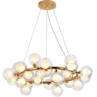 Люстра подвесная молекула BR-25 G4 бронза