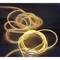 Светодиодный неон 220В белый теплый 120led/m smd2835 12W/m IP65, 1м