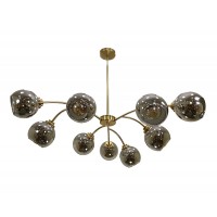 Люстра лофт Бронзовый паук ВК-9  Е27 стекло