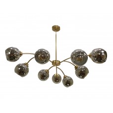 Люстра лофт Бронзовый паук ВК-9  Е27 стекло