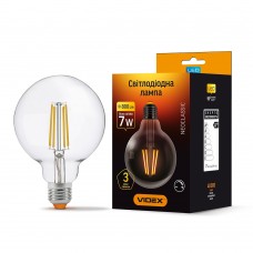 LED лампа VIDEX Filament G95FD 7W E27 4100K диммерная