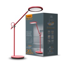 LED лампа настольная VIDEX  TF15R 20W 4100K красная