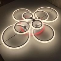 Люстра светодиодная Torus-8 Вк 224W RGB 3000-6000К 100*17см 25-35кв/м