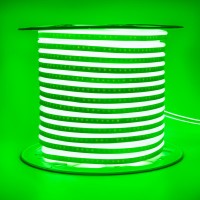Светодиодный неон 220В зеленый AVT 120led/m smd2835 7W/m IP65, 1м